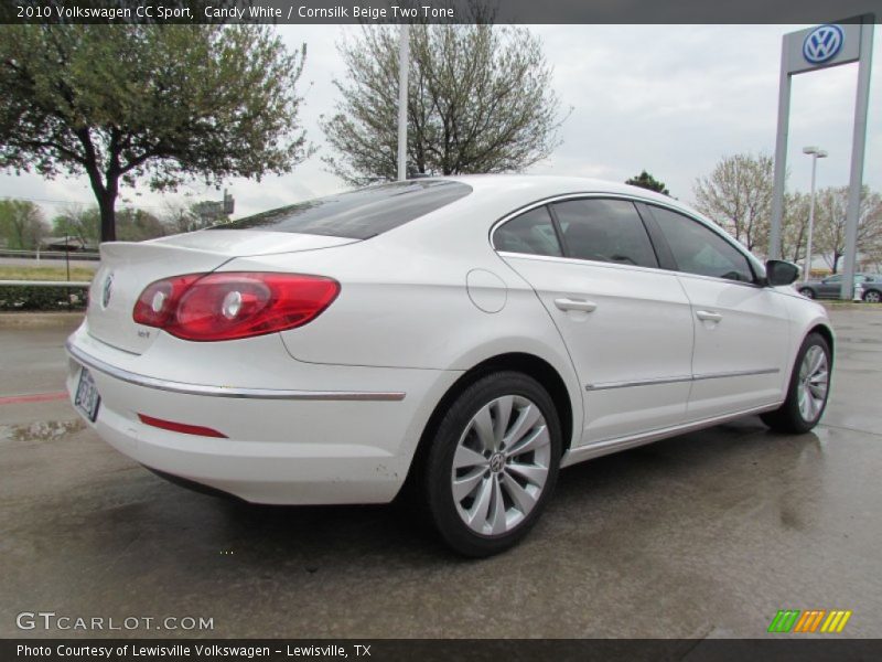 Candy White / Cornsilk Beige Two Tone 2010 Volkswagen CC Sport