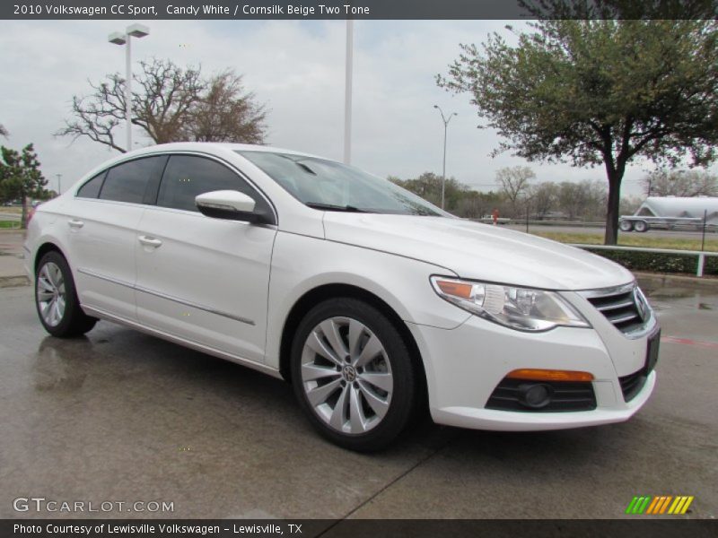 Candy White / Cornsilk Beige Two Tone 2010 Volkswagen CC Sport