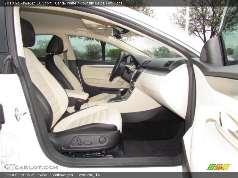 Candy White / Cornsilk Beige Two Tone 2010 Volkswagen CC Sport