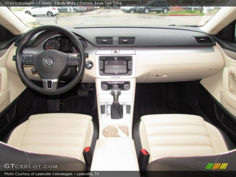 Candy White / Cornsilk Beige Two Tone 2010 Volkswagen CC Sport