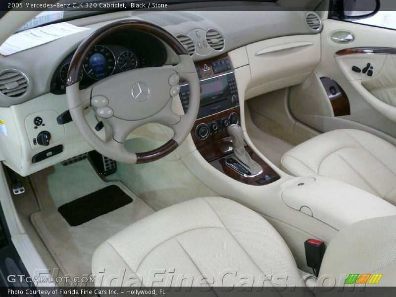 Black / Stone 2005 Mercedes-Benz CLK 320 Cabriolet