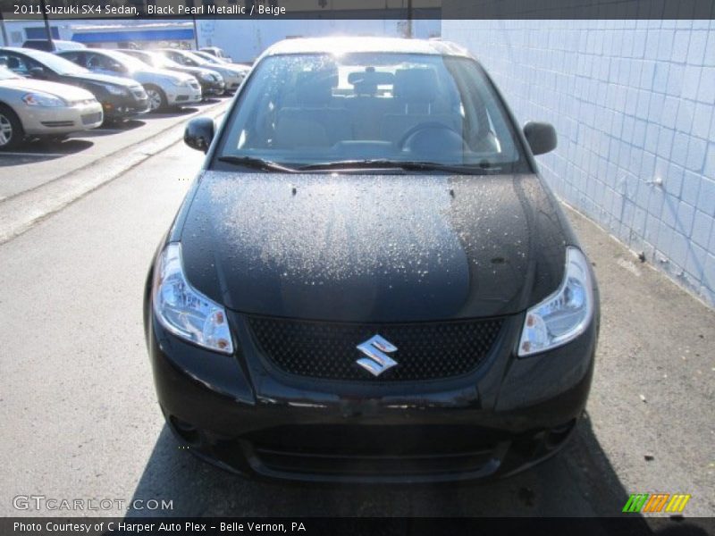 Black Pearl Metallic / Beige 2011 Suzuki SX4 Sedan