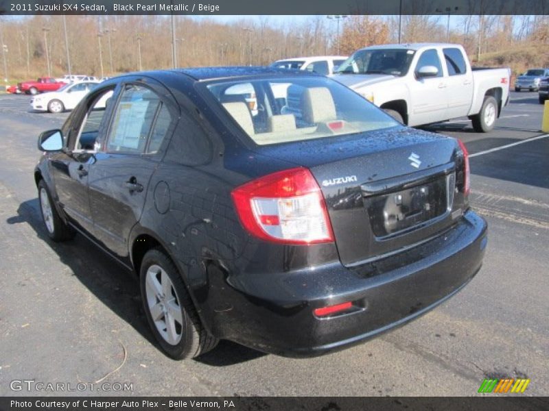 Black Pearl Metallic / Beige 2011 Suzuki SX4 Sedan