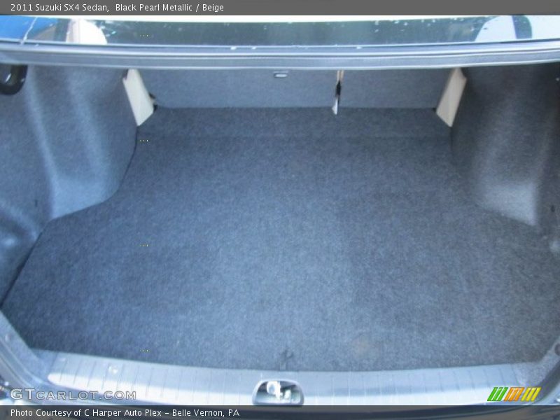 Black Pearl Metallic / Beige 2011 Suzuki SX4 Sedan