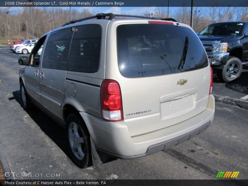 Gold Mist Metallic / Cashmere Beige 2008 Chevrolet Uplander LT
