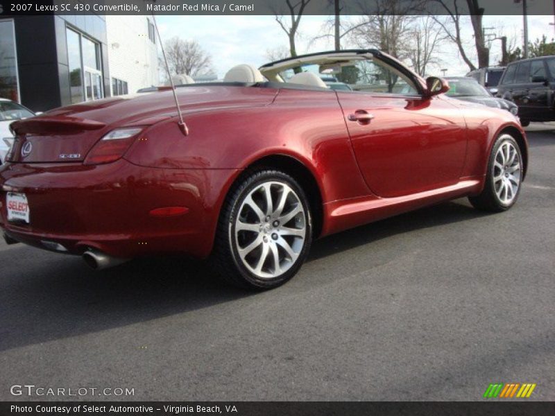 Matador Red Mica / Camel 2007 Lexus SC 430 Convertible