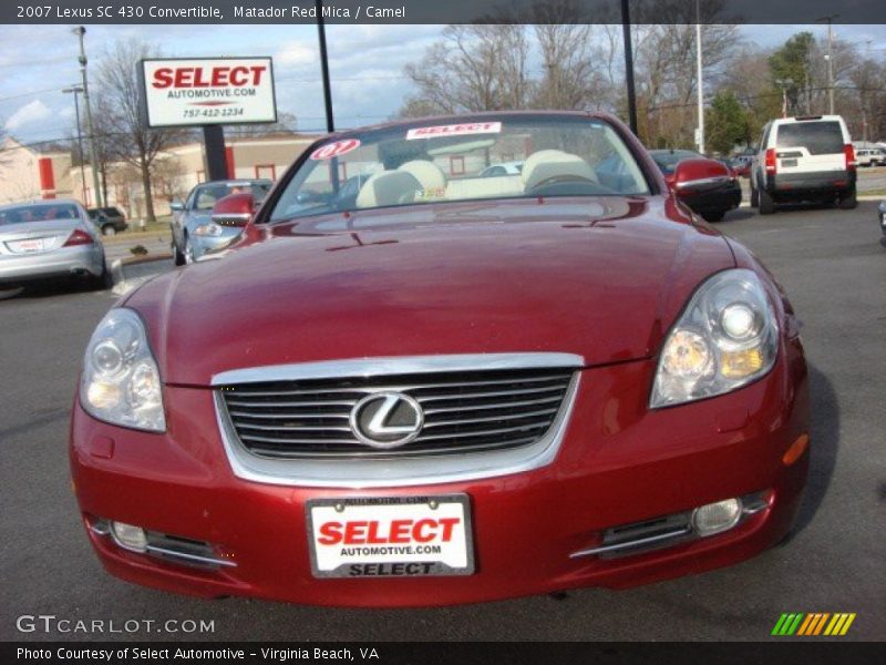 Matador Red Mica / Camel 2007 Lexus SC 430 Convertible