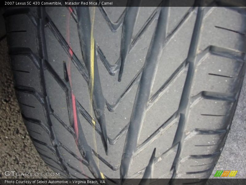 Matador Red Mica / Camel 2007 Lexus SC 430 Convertible