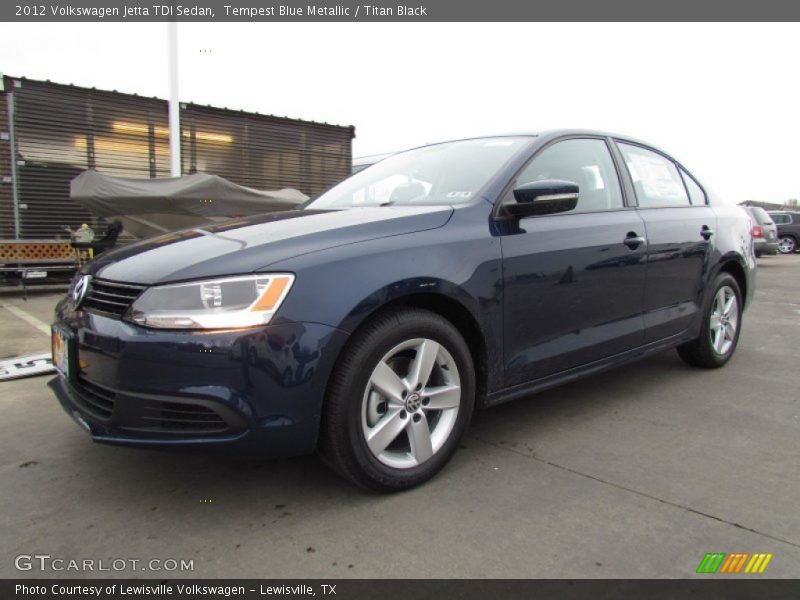 Tempest Blue Metallic / Titan Black 2012 Volkswagen Jetta TDI Sedan