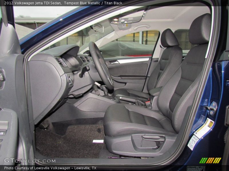 Tempest Blue Metallic / Titan Black 2012 Volkswagen Jetta TDI Sedan