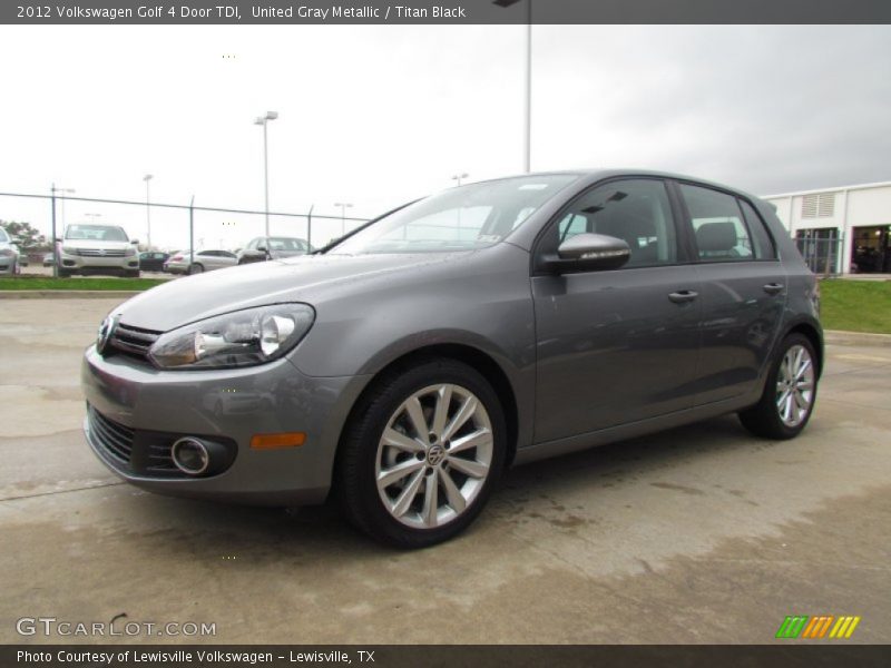 United Gray Metallic / Titan Black 2012 Volkswagen Golf 4 Door TDI