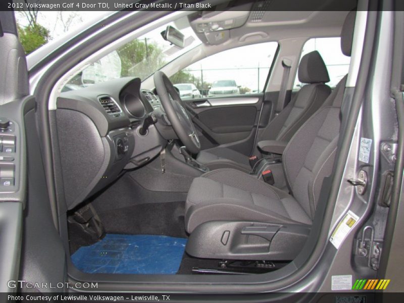 United Gray Metallic / Titan Black 2012 Volkswagen Golf 4 Door TDI