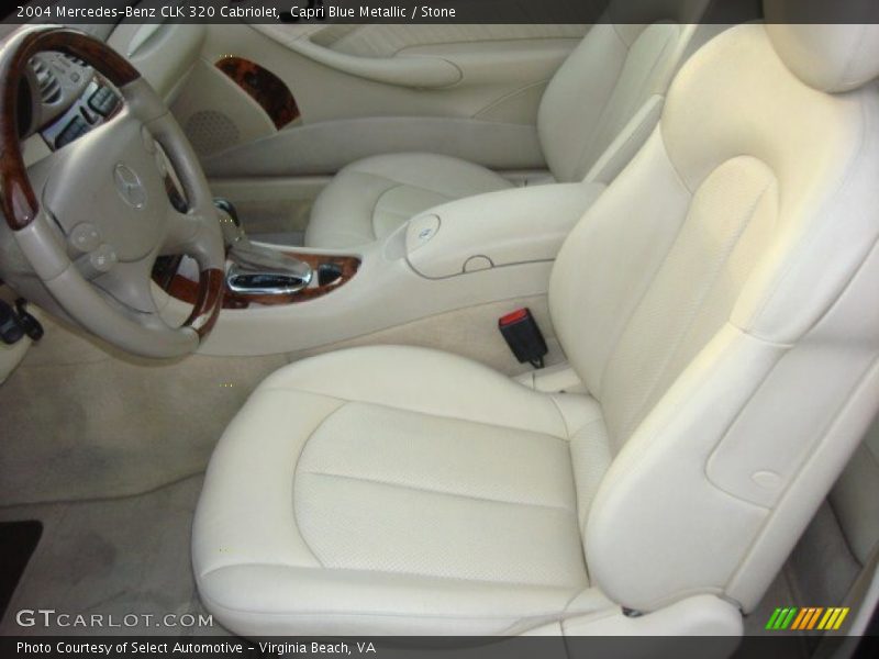 Capri Blue Metallic / Stone 2004 Mercedes-Benz CLK 320 Cabriolet