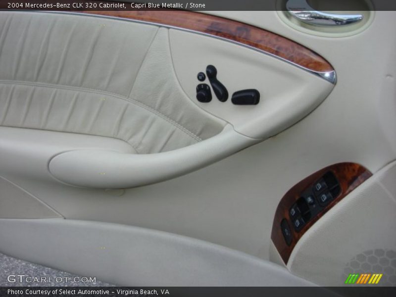 Capri Blue Metallic / Stone 2004 Mercedes-Benz CLK 320 Cabriolet