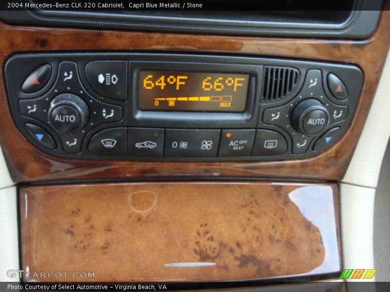 Capri Blue Metallic / Stone 2004 Mercedes-Benz CLK 320 Cabriolet