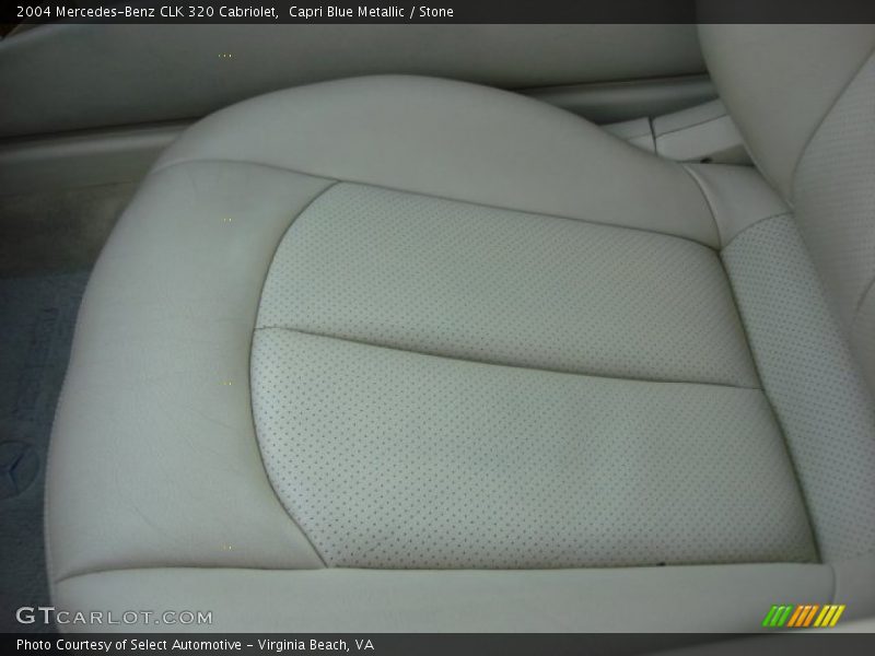 Capri Blue Metallic / Stone 2004 Mercedes-Benz CLK 320 Cabriolet
