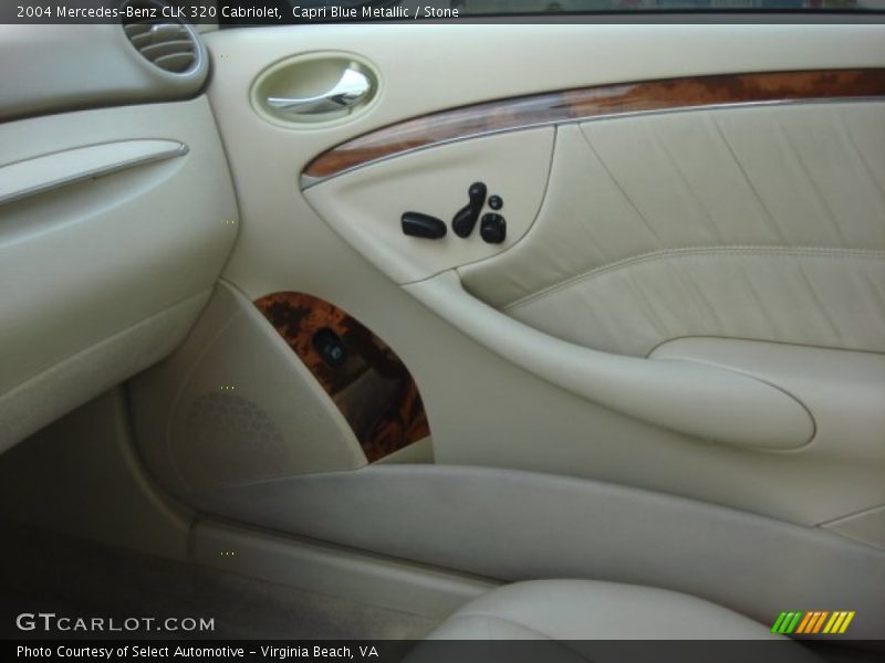 Capri Blue Metallic / Stone 2004 Mercedes-Benz CLK 320 Cabriolet