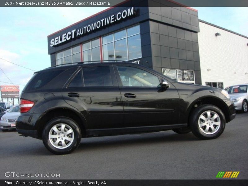Black / Macadamia 2007 Mercedes-Benz ML 350 4Matic
