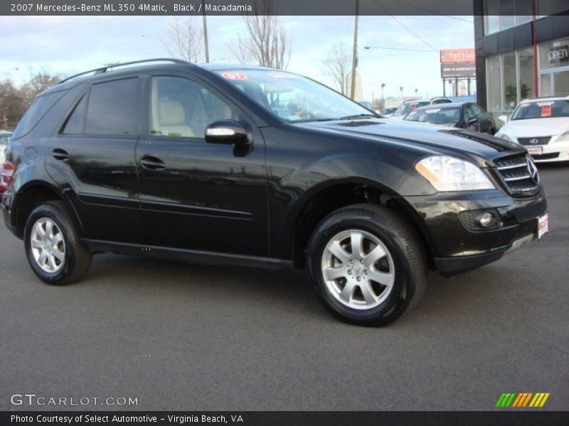 Black / Macadamia 2007 Mercedes-Benz ML 350 4Matic