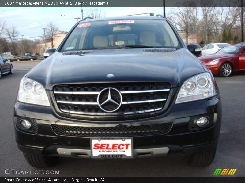 Black / Macadamia 2007 Mercedes-Benz ML 350 4Matic
