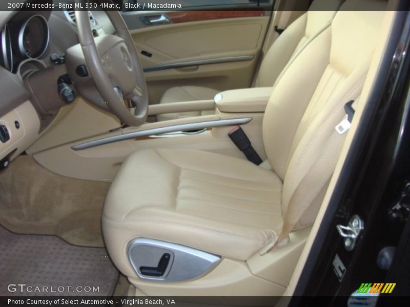 Black / Macadamia 2007 Mercedes-Benz ML 350 4Matic
