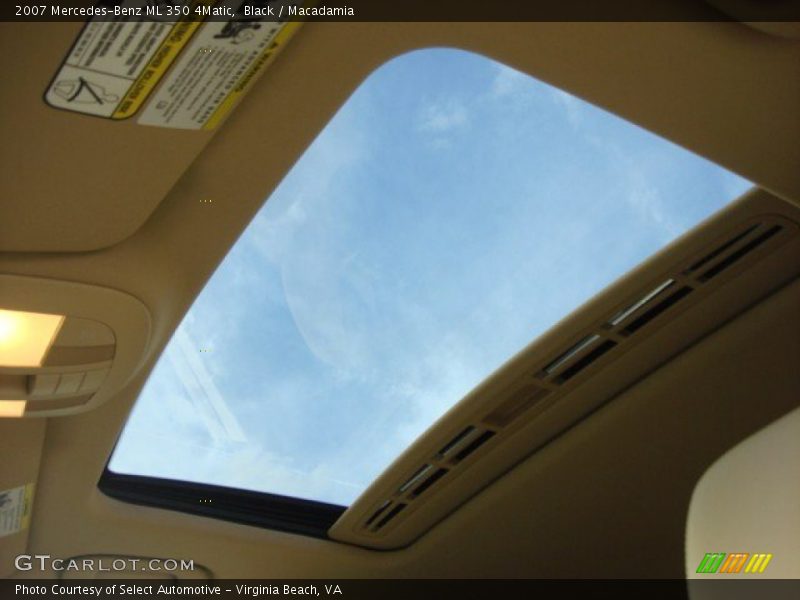 Black / Macadamia 2007 Mercedes-Benz ML 350 4Matic