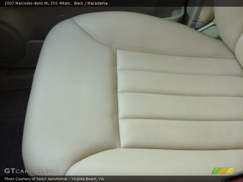 Black / Macadamia 2007 Mercedes-Benz ML 350 4Matic