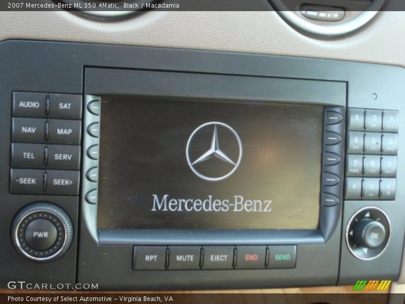 Black / Macadamia 2007 Mercedes-Benz ML 350 4Matic