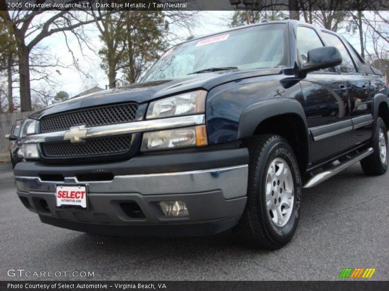Dark Blue Metallic / Tan/Neutral 2005 Chevrolet Avalanche LT