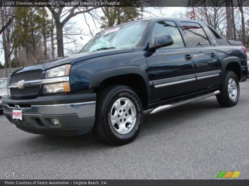 Dark Blue Metallic / Tan/Neutral 2005 Chevrolet Avalanche LT