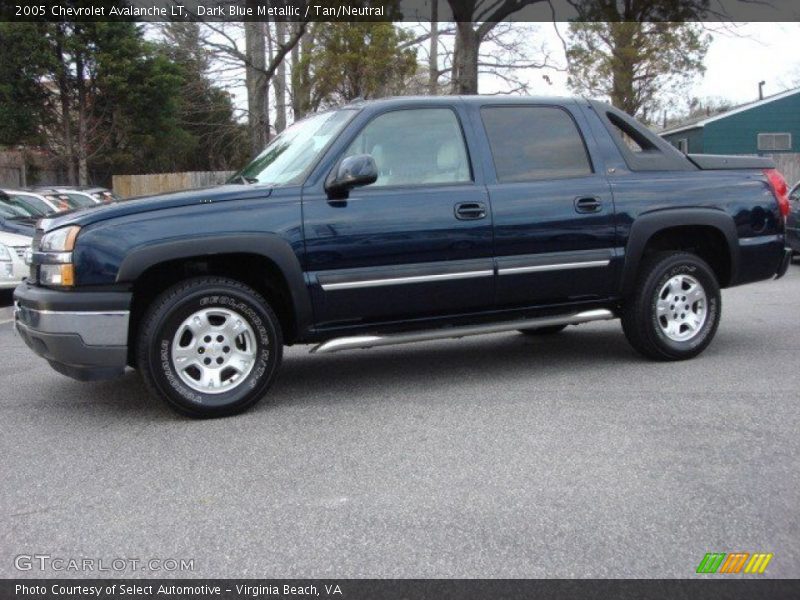 Dark Blue Metallic / Tan/Neutral 2005 Chevrolet Avalanche LT