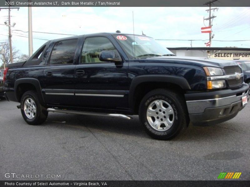 Dark Blue Metallic / Tan/Neutral 2005 Chevrolet Avalanche LT
