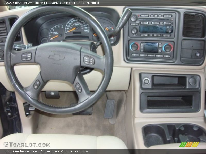 Dark Blue Metallic / Tan/Neutral 2005 Chevrolet Avalanche LT