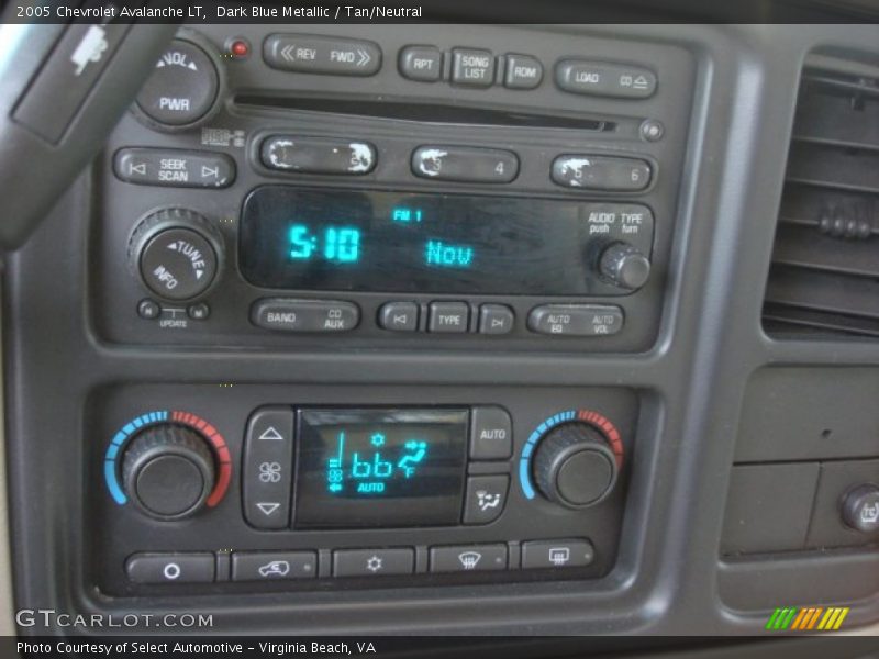 Dark Blue Metallic / Tan/Neutral 2005 Chevrolet Avalanche LT