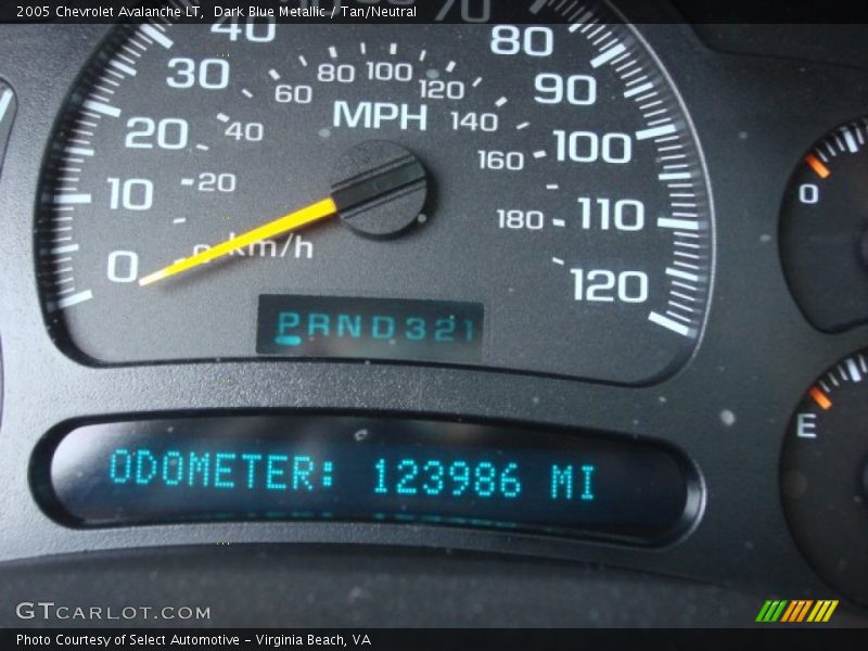 Dark Blue Metallic / Tan/Neutral 2005 Chevrolet Avalanche LT