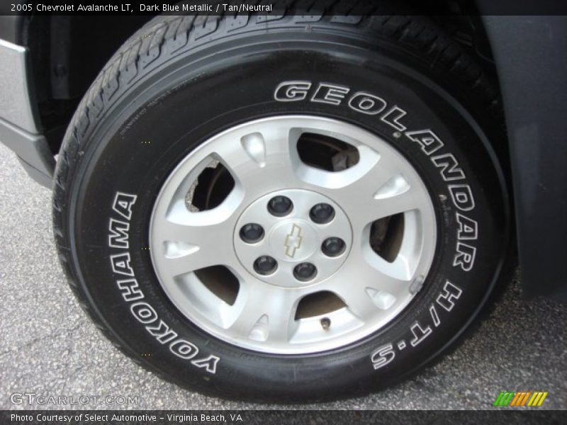 Dark Blue Metallic / Tan/Neutral 2005 Chevrolet Avalanche LT