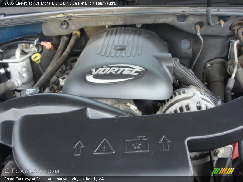 Dark Blue Metallic / Tan/Neutral 2005 Chevrolet Avalanche LT
