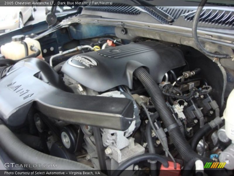 Dark Blue Metallic / Tan/Neutral 2005 Chevrolet Avalanche LT
