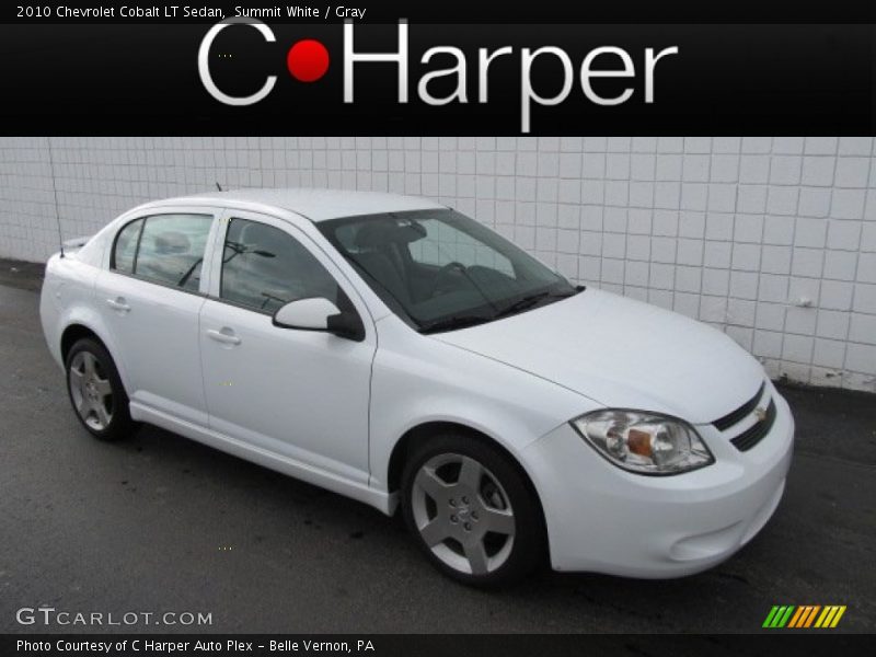 Summit White / Gray 2010 Chevrolet Cobalt LT Sedan