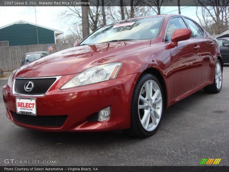 Matador Red Mica / Cashmere 2007 Lexus IS 350
