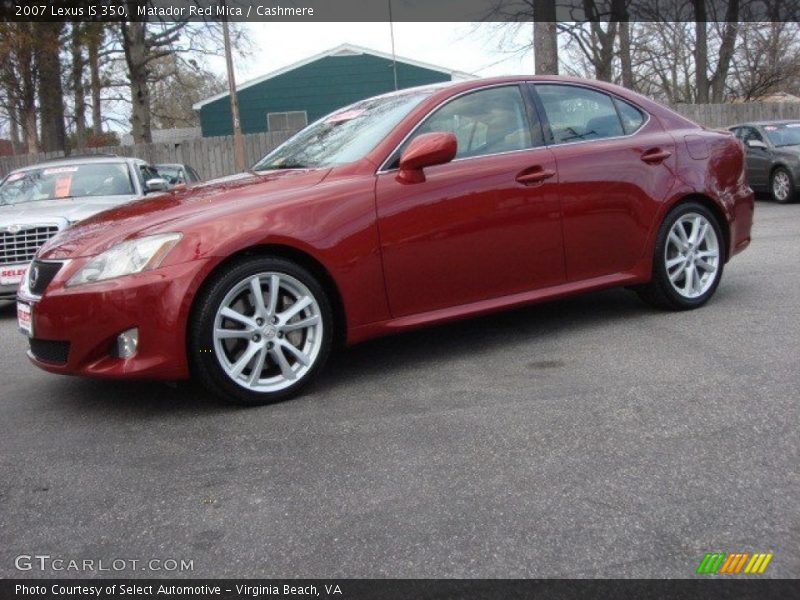 Matador Red Mica / Cashmere 2007 Lexus IS 350