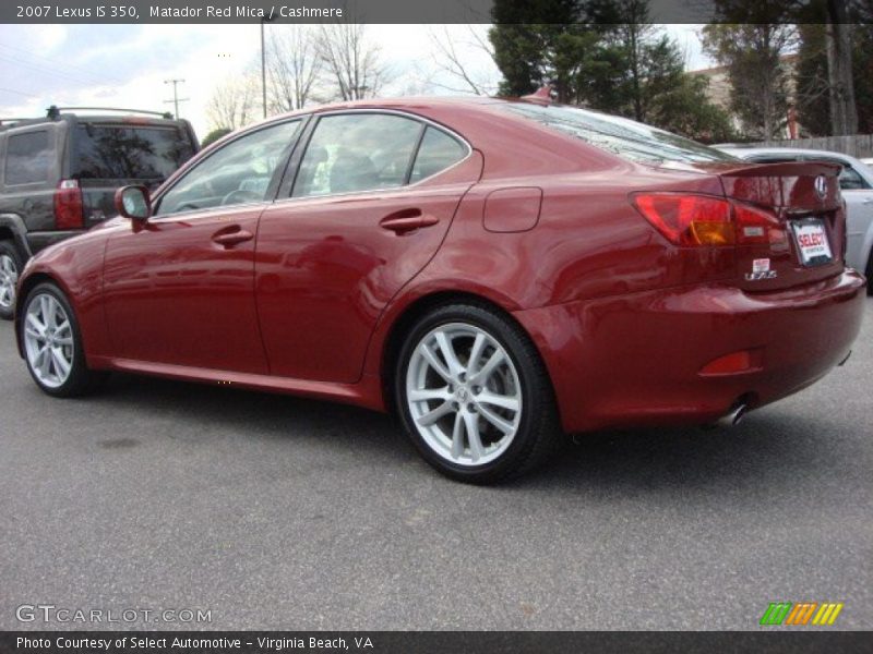 Matador Red Mica / Cashmere 2007 Lexus IS 350