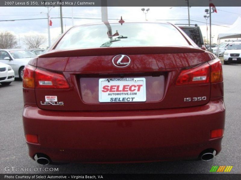 Matador Red Mica / Cashmere 2007 Lexus IS 350