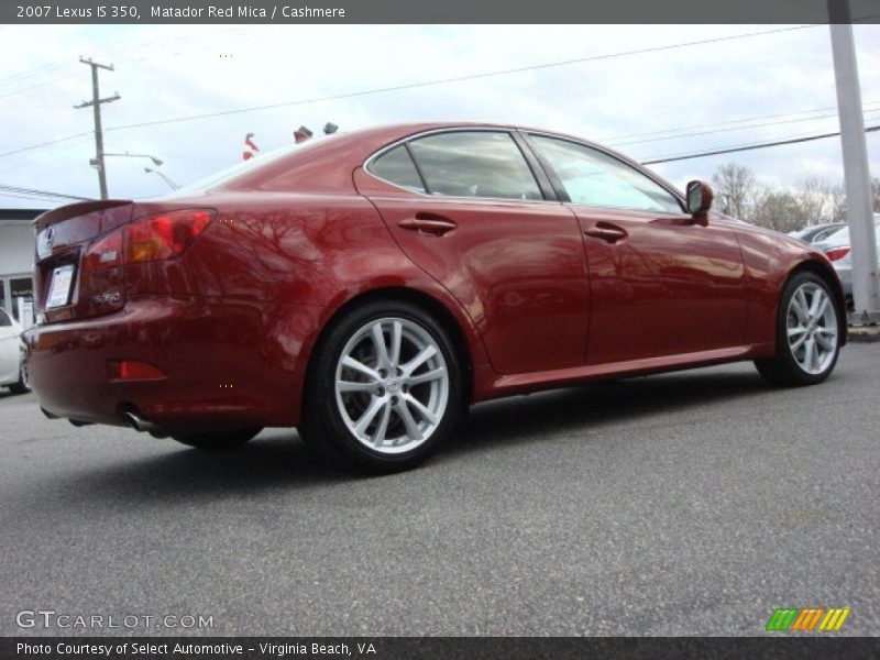 Matador Red Mica / Cashmere 2007 Lexus IS 350