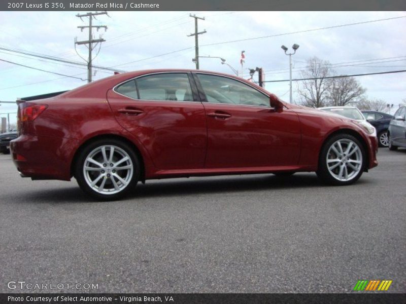 Matador Red Mica / Cashmere 2007 Lexus IS 350