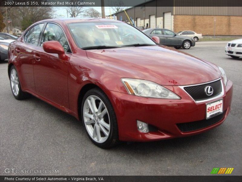 Matador Red Mica / Cashmere 2007 Lexus IS 350