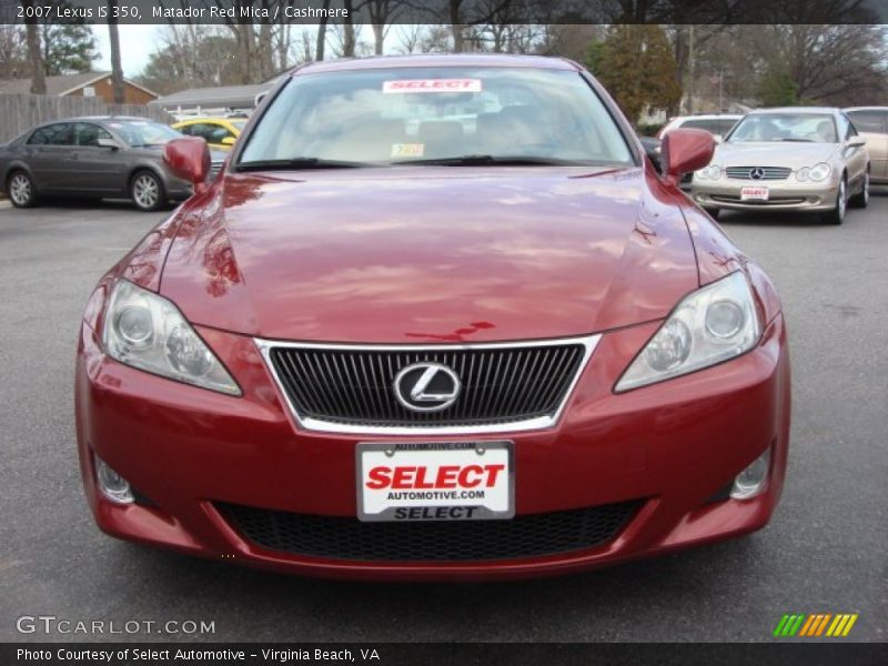 Matador Red Mica / Cashmere 2007 Lexus IS 350