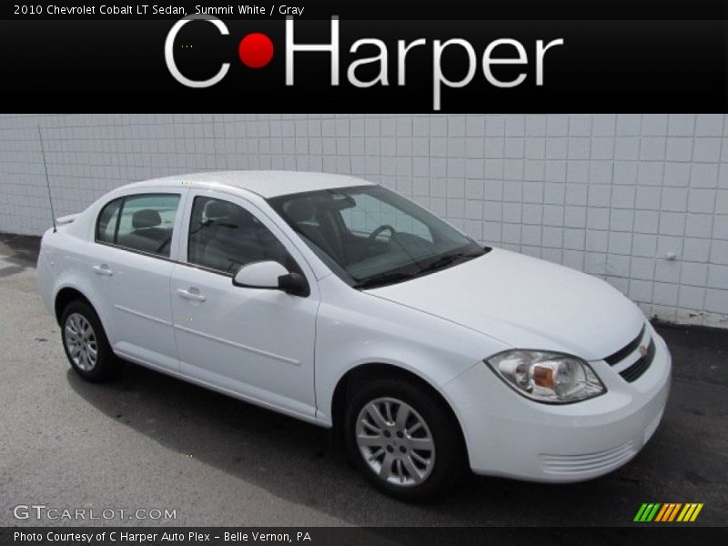 Summit White / Gray 2010 Chevrolet Cobalt LT Sedan
