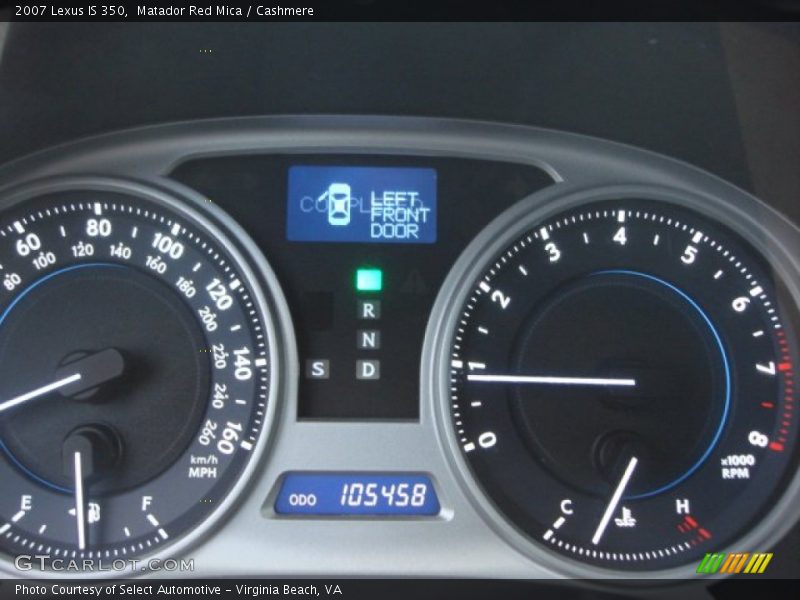 Matador Red Mica / Cashmere 2007 Lexus IS 350