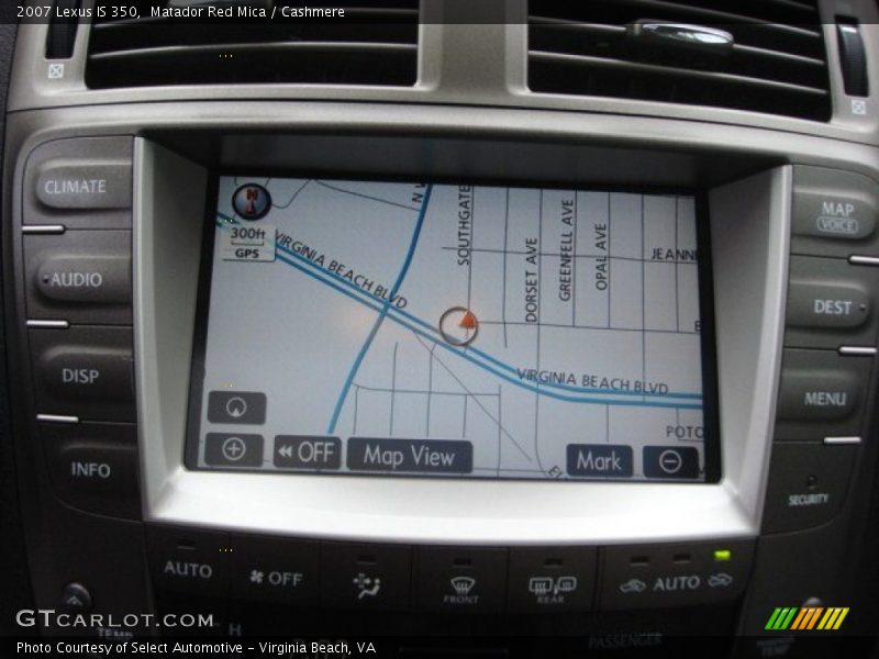 Matador Red Mica / Cashmere 2007 Lexus IS 350